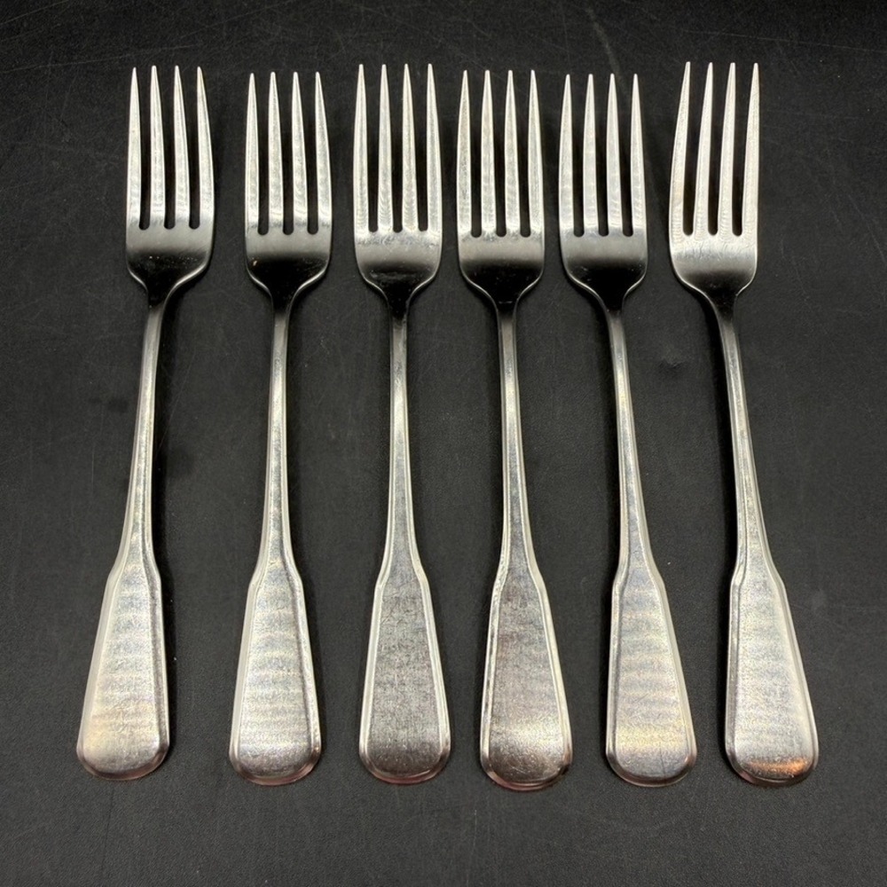 Vintage Oneida Independence Dinner Forks Set of 6 Stainless Steel USA